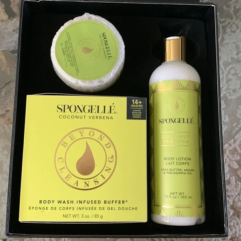 Spongellé Coconut Verbena Body Treatment Set